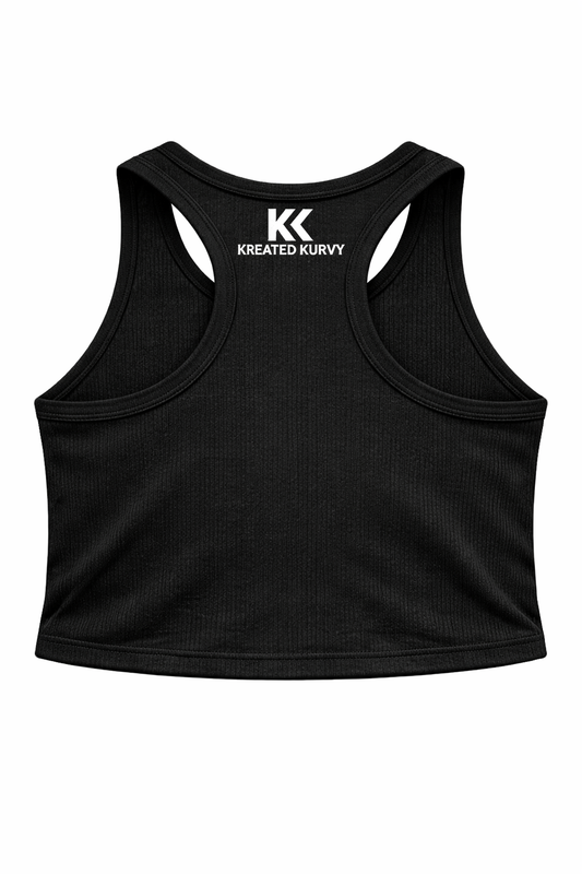 Kurvy AF Ribbed Cropped Tank