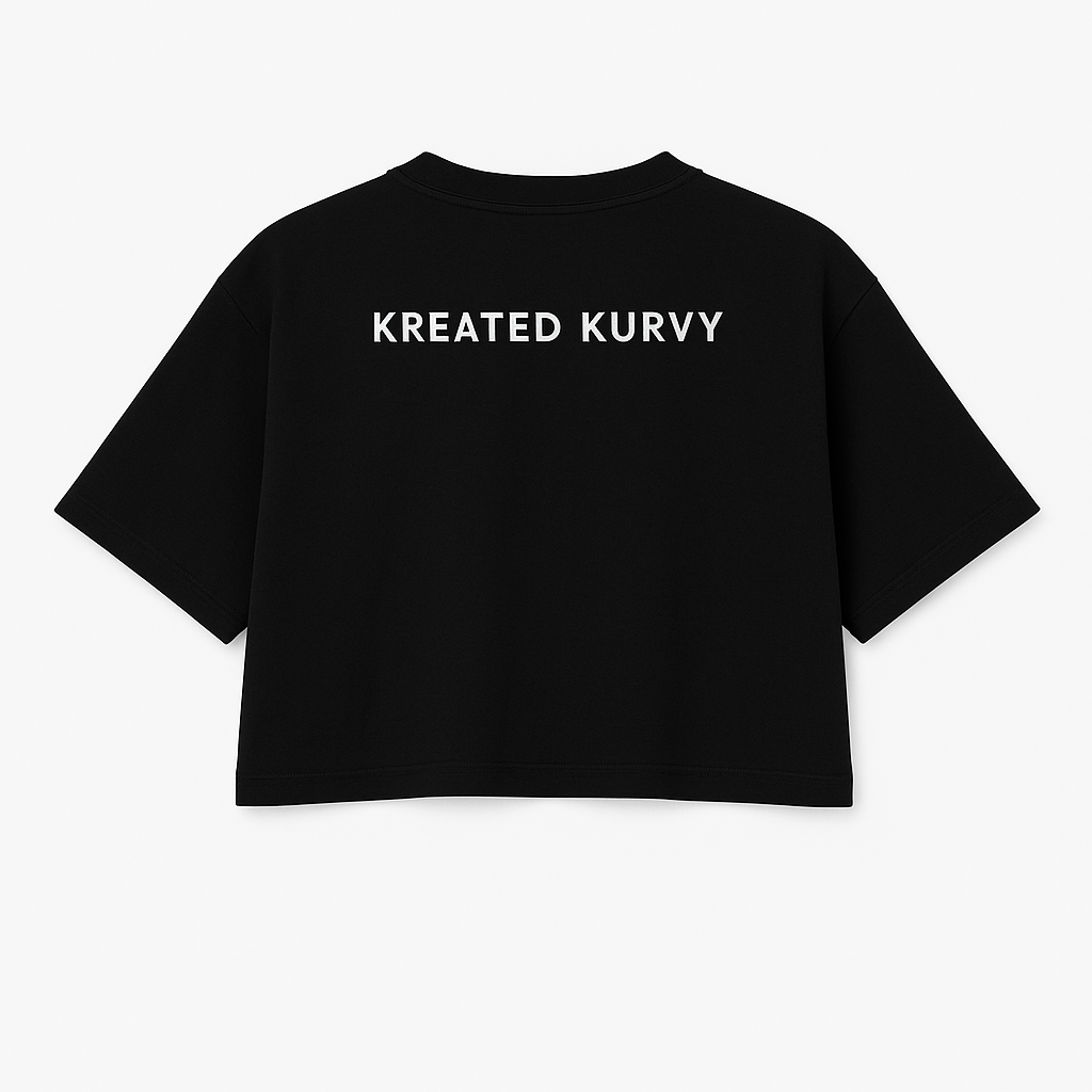 Kurvy AF Oversized Cropped Tee