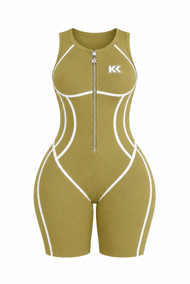 “The Kurvy” Active Romper Shorts