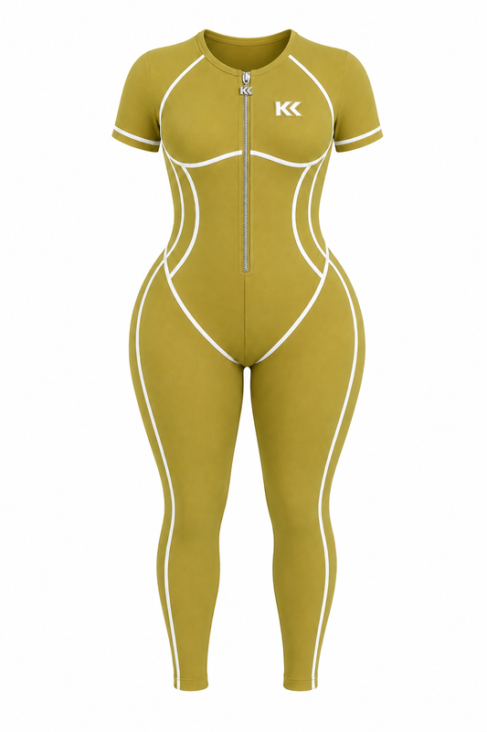 “The Kurvy” Active Short Sleeve Romper