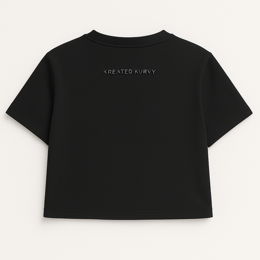 Kurvy AF Oversized Cropped Tee