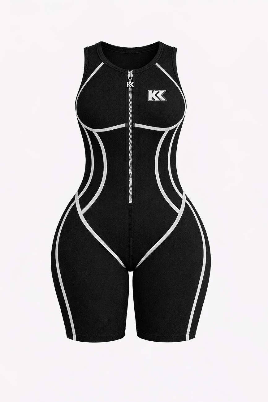 “The Kurvy” Active Romper Shorts