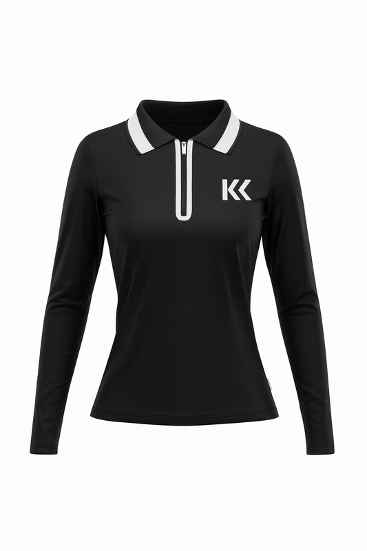 “Ms Sophisticated” Long Sleeve Polo Shirt